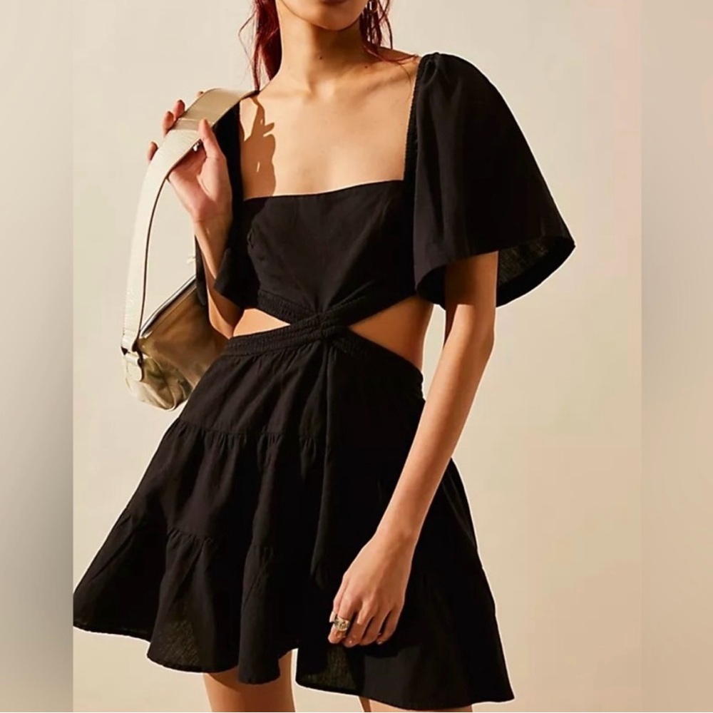 Free People Cross of Sunlight Mini - Black